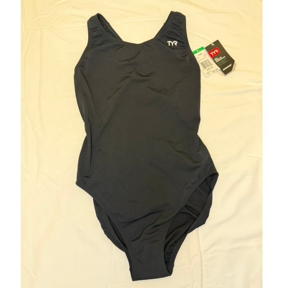 TYR, One Piece Swimsuit, Black, Size 36, MSRP $69.99